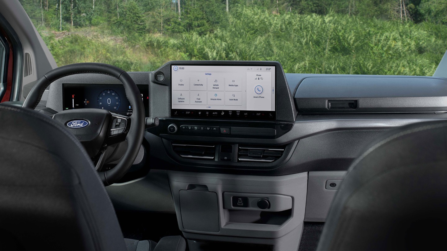 The dashboard of the Nugget featuring 13” SYNC 4 touchscreen.