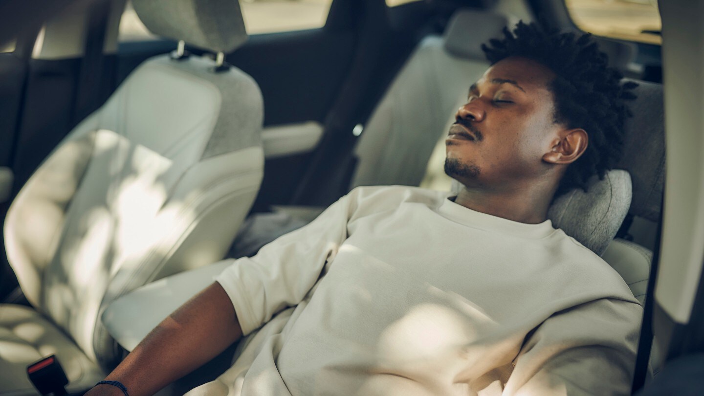 Man sitting in a car