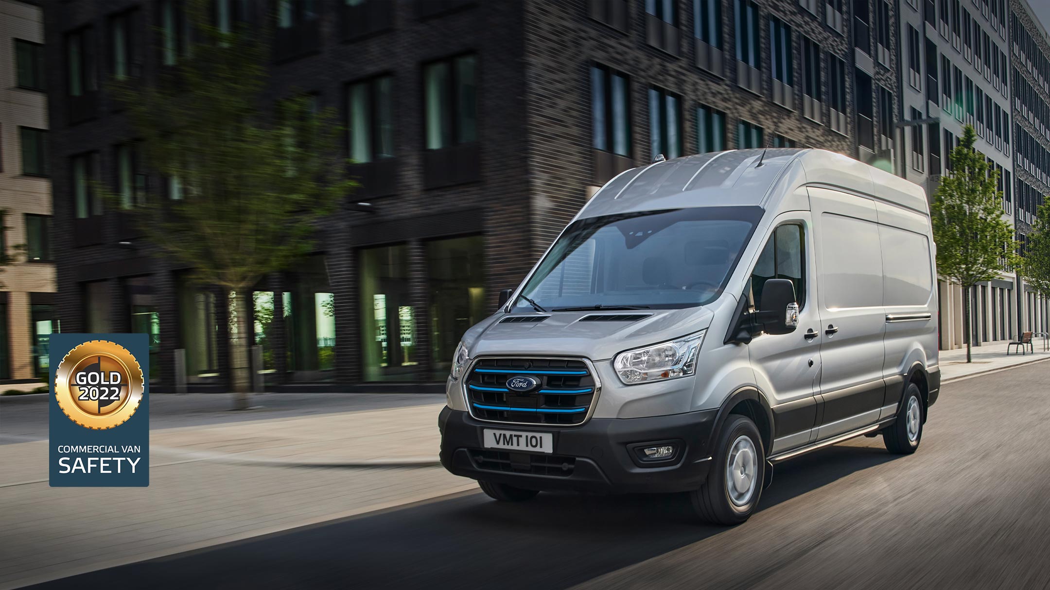All-Electric Ford E-Transit Collects Gold Award from Euro NCAP for its Advanced Driver Assistance Systems