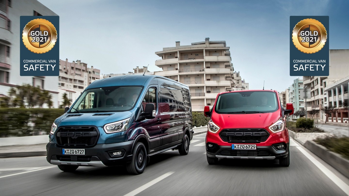 Ford Transit Custom Rated Gold by Euro NCAP for its Advanced Driver Assistance Systems