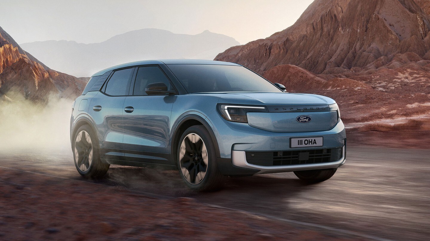 New Ford Explorer driving
