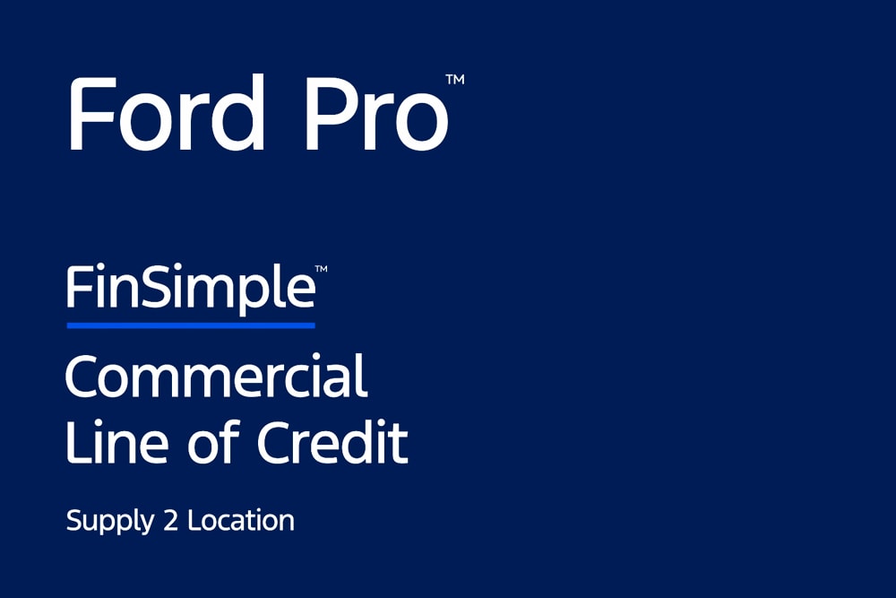 Ford Pro FinSimple Commercial line of credit