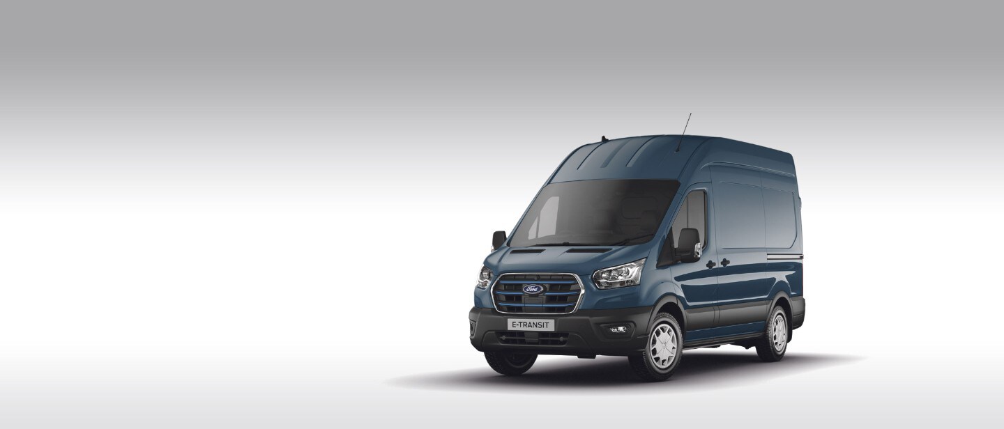 E-Transit Van 350 L2H3 Regular Trend in Blue Metallic